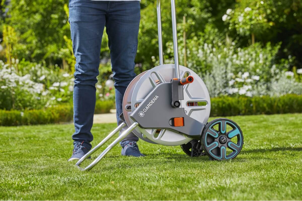 Катушка для шланга GARDENA Clever Roll M +комплект для полива (18542-29.000.00)